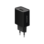FAIRPLAY MILANO Caricabatterie USB-A 12W (Nero) (Bulk)
