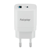 FAIRPLAY TROPEA Caricabatterie 2 USB (A+C) 30W (Bulk)