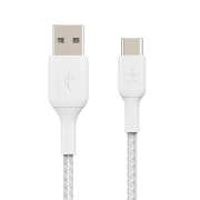 BELKIN Cavo Intrecciato USB-C 2m (Bianco)